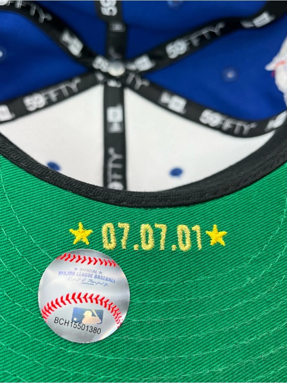 New Era 59FIFTY Montreal Expos Hat 7 1/2 Generational Legends 07/07/01 Side Logo